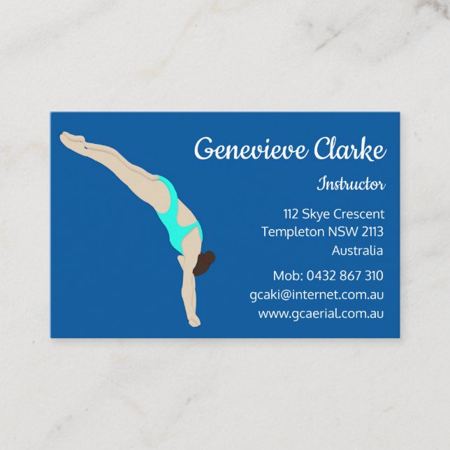 Tarjeta De Visita Buceo (Anverso)