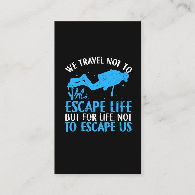 Tarjeta De Visita Buceo Scuba - Deporte acuático Buceo Scuba buceo S (Anverso)