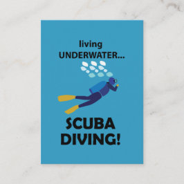 Tarjeta De Visita Buceo Scuba Vida Subacuática Buceo