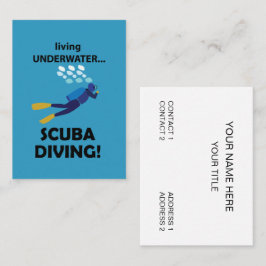 Tarjeta De Visita Buceo Scuba Vida Subacuática Buceo