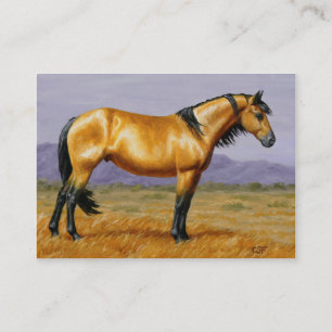 Tarjeta De Visita Bucksin Wilse Horse Mustang Stallion