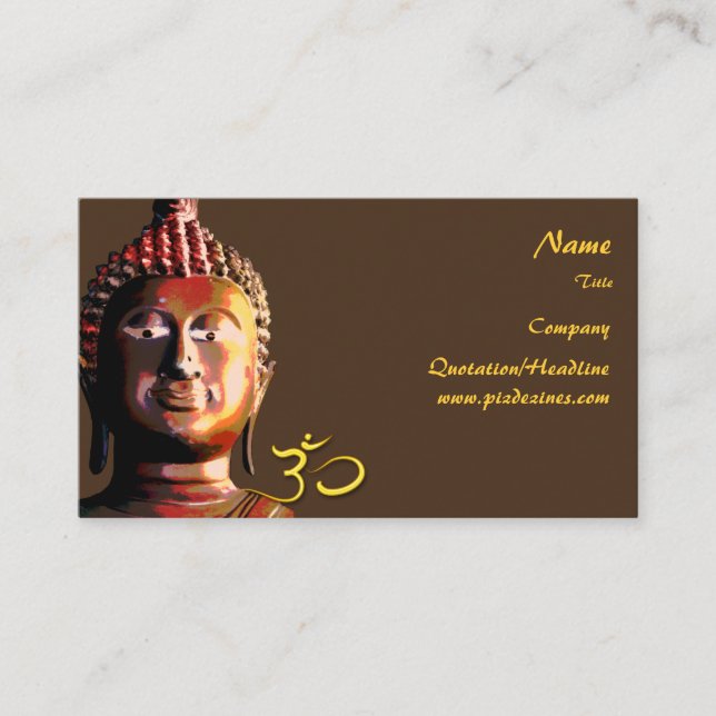 Tarjeta De Visita Buddhas Business Card, Healthy Holistic (Anverso)