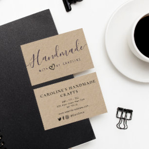 Tarjeta De Visita buen guión Trabajo a mano