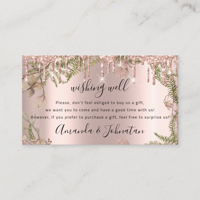 Tarjeta De Visita Buena Voluntad Para Ideas De Regalo Bodas Rosas Fl (Anverso)