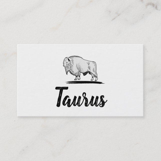 Tarjeta De Visita Búfalo (Anverso)
