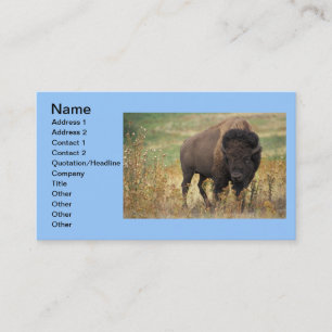 Tarjeta De Visita Buffalo Animal Art Indian Office Business