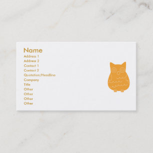 Tarjeta De Visita Búhos del círculo de lectores