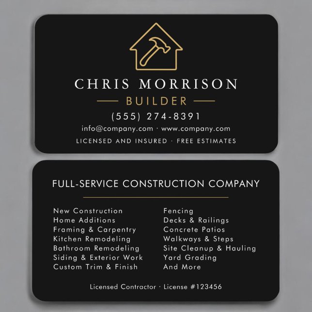 Tarjeta De Visita Builder Construction  (Subido por el creador)