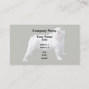 Tarjeta De Visita Bulldog De Pie