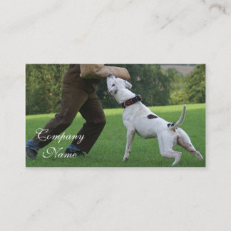 Tarjeta De Visita Bulldog del americano de Schutzhund