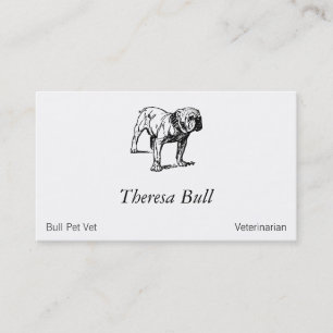 Tarjeta De Visita Bulldog Dog Business