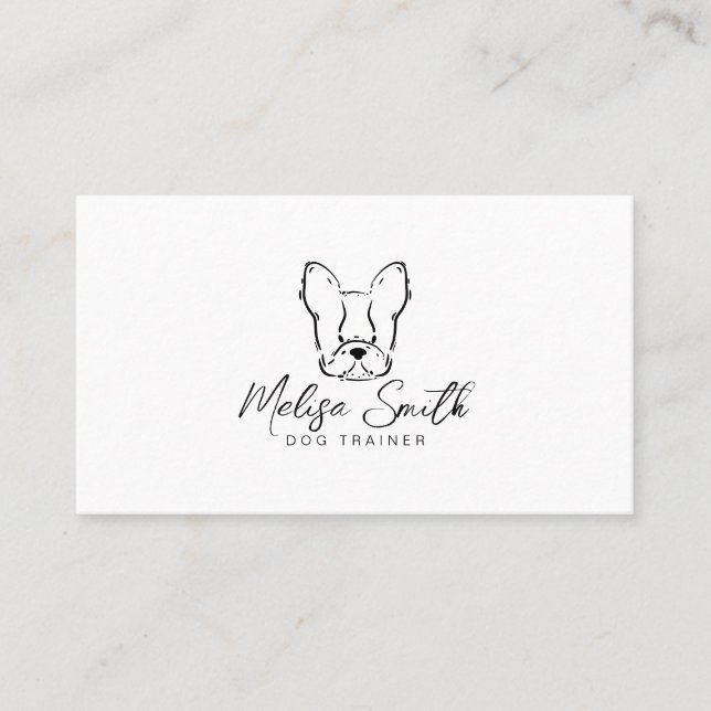 Tarjeta De Visita Bulldog francés (Anverso)