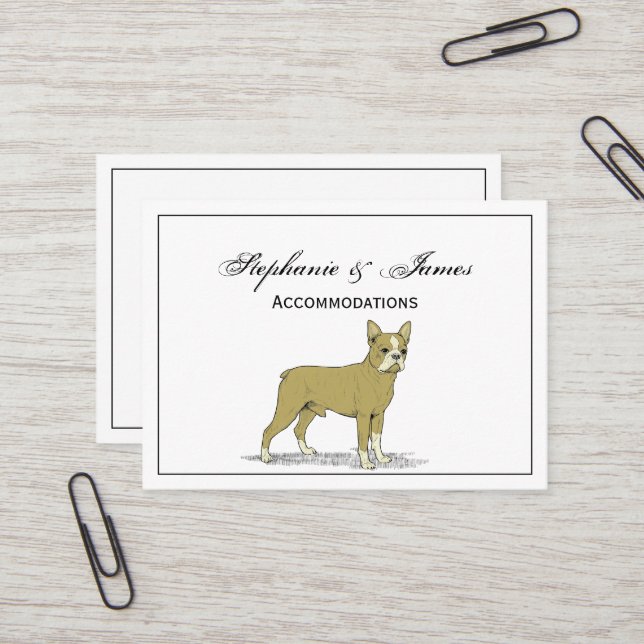 Tarjeta De Visita Bulldog francés con estilo de época C (Anverso/Reverso In Situ)