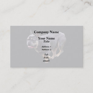 Tarjeta De Visita Bulldog Francés Corriendo