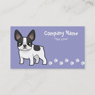 Tarjeta De Visita Bulldog francés del dibujo animado