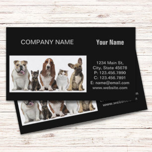 Tarjeta De Visita bulldog lindo del perro de afloramiento de los