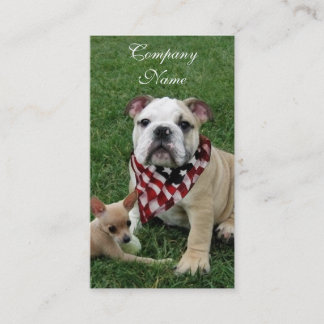 Tarjeta De Visita bulldog patriótico