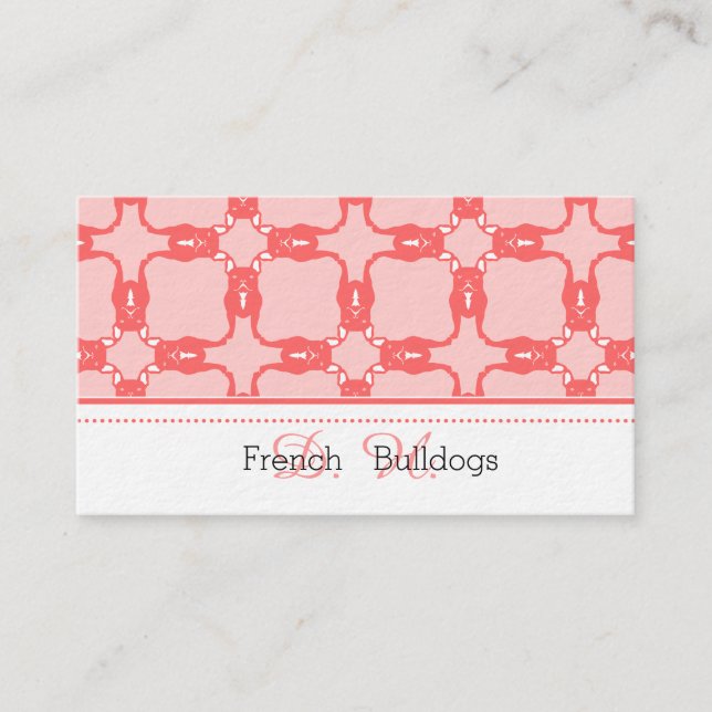 Tarjeta De Visita Bulldoges de Francia (Anverso)