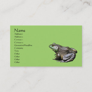 Tarjeta de visita Bullfrog Nature