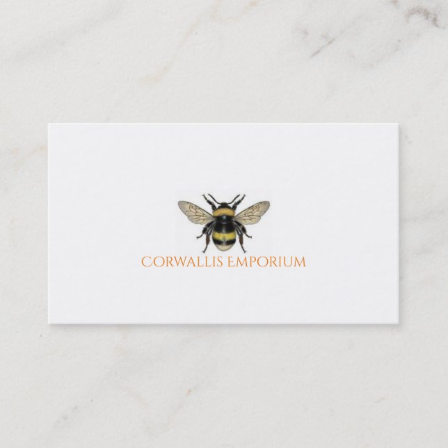 Tarjeta De Visita Bumble Bee Gold (Anverso)