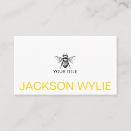 Tarjeta De Visita Bumble Bee Gold Profesional