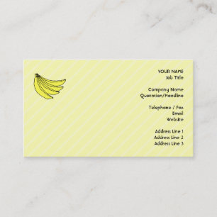 Tarjeta De Visita Bunch of Yellow Bananas.