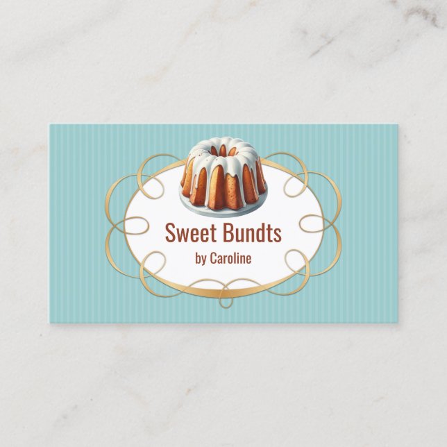 Tarjeta De Visita Bundt Cake Bakery (Anverso)