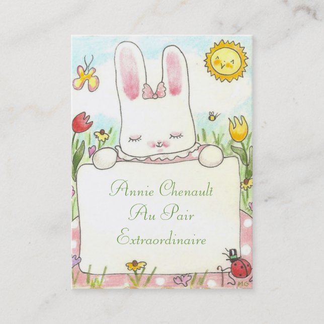 Tarjeta De Visita Bunny Business Card (Anverso)