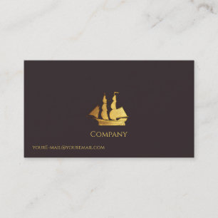 Tarjeta De Visita Buque de oro