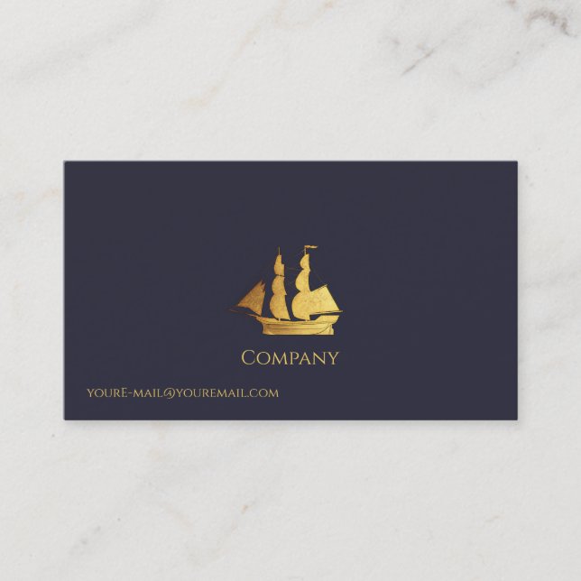 Tarjeta De Visita Buque de oro (Anverso)