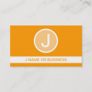 Tarjeta De Visita burbuja básica del naranja