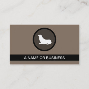 Tarjeta De Visita burbuja de foca mocha