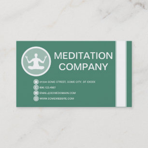Tarjeta De Visita burbuja de la MEDITACIÓN