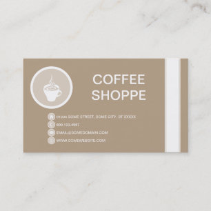 Tarjeta De Visita Burbuja de la TAZA de CAFÉ