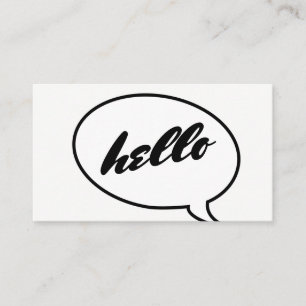 Tarjeta De Visita Burbuja de llamadas