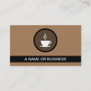 Tarjeta De Visita burbuja de mocha de taza de café