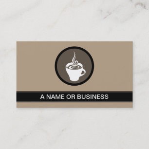 Tarjeta De Visita burbuja de mocha de taza de café