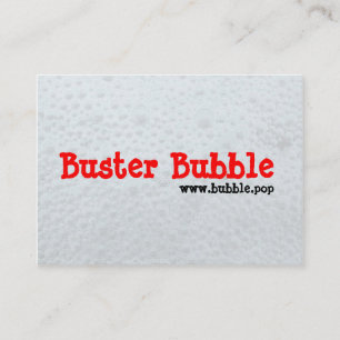 Tarjeta De Visita Burbuja del tipo