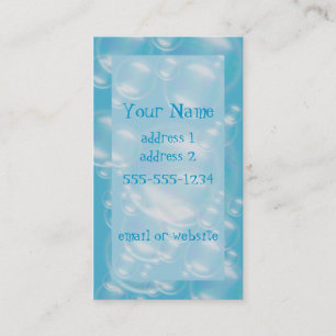 Tarjeta De Visita burbujas, burbujas y más burbujas