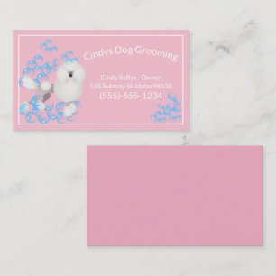 Tarjeta De Visita Burbujas de Cute Dog Grooming