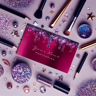 Tarjeta De Visita Burdeos rosado violeta de la depilación rosada de