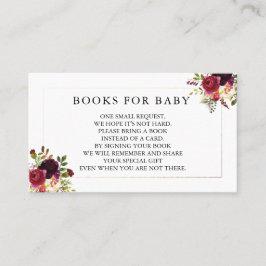 Tarjeta De Visita Burgundy Diaper Raffler