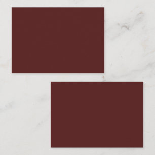 Tarjeta De Visita Burgundy Rojo Intenso Marcas Personalizadas