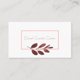 Tarjeta De Visita Burgundy Stem