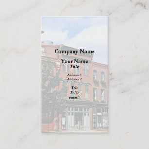 Tarjeta De Visita Burlington NJ - Calle en el distrito histórico