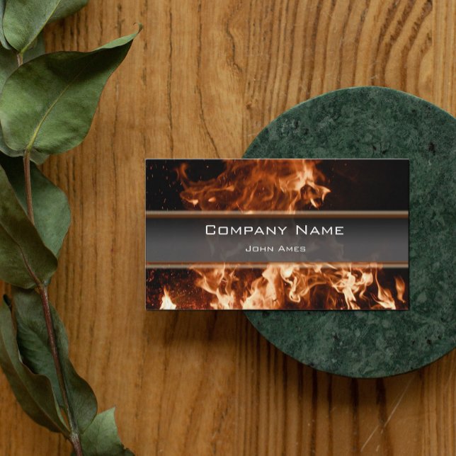 Tarjeta De Visita Burning Inferno Business Card (Subido por el creador)