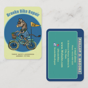 Tarjeta De Visita Burro de Reparación de Bicicletas