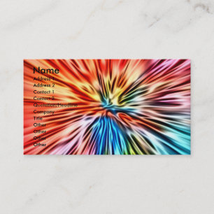 Tarjeta De Visita Burst de color