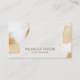 Tarjeta De Visita Bus de la firma dorada de mármol blanco moderno