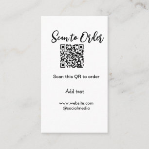 Tarjeta De Visita Buscar para solicitar el análisis código QR agrega